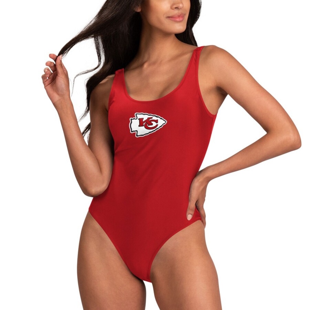 Chiefs bathing suit one piece large L women’s nfl red swim